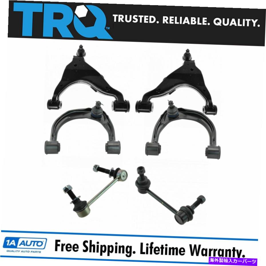 サスペンション TRQ 6PCサスペンションキットコントロールアーム付きレクサストヨタのボールジョイントエンドリンク TRQ 6pc Suspension Kit Control Arms w/ Ball Joints End Links for Lexus Toyota【並行輸入品】