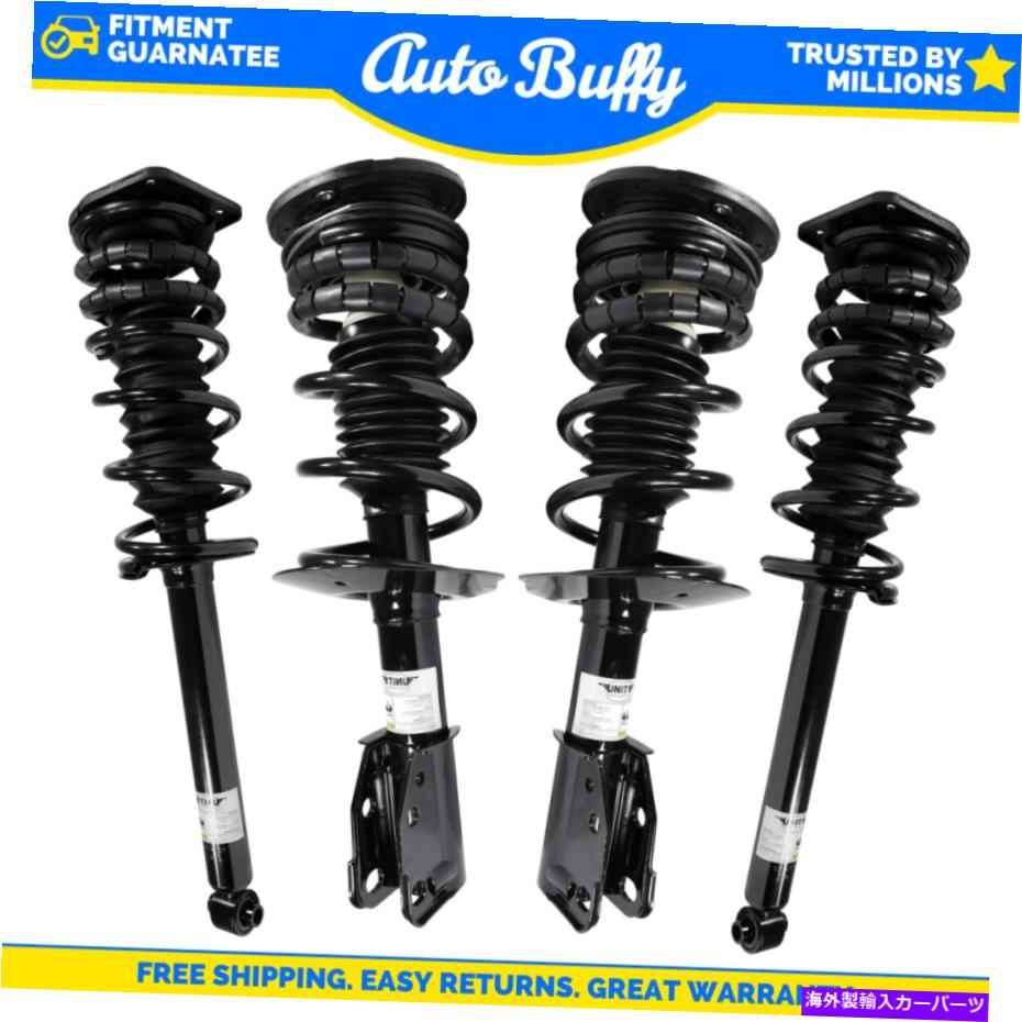 サスペンション Unity4PCSフロント＆リアストラットアセンブリ＆コイルスプリングキャバリアサンファイア UNITY 4pcs Front & Rear Strut Assembly & Coil Spring for Cavalier Sunfire【並行輸入品】