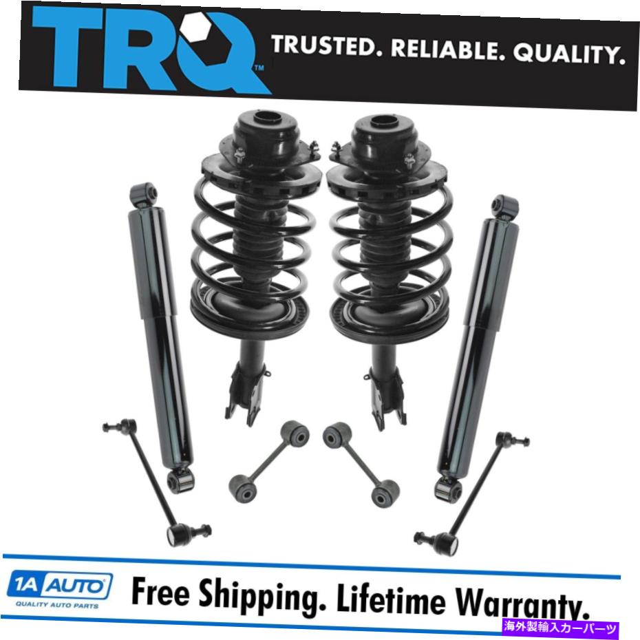 サスペンション TRQ 8 PCサスペンションキット完全ストラットアセンブリショックアブソーバースウェイバーリンク TRQ 8 pc Suspension Kit Complete Strut Assemblies Shock Absorbers Sway Bar Links【並行輸入品】|Us Custom Parts Shop USDM