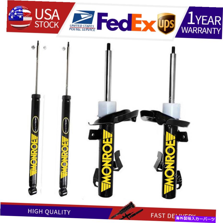 サスペンション フィット3 4xモンローショックとストラットフロント＆リアショックアブソーバーサスペンションストラット Fits 3 4X Monroe Shocks & Struts Front & Rear Shock Absorber Suspension Strut【並行輸入品】