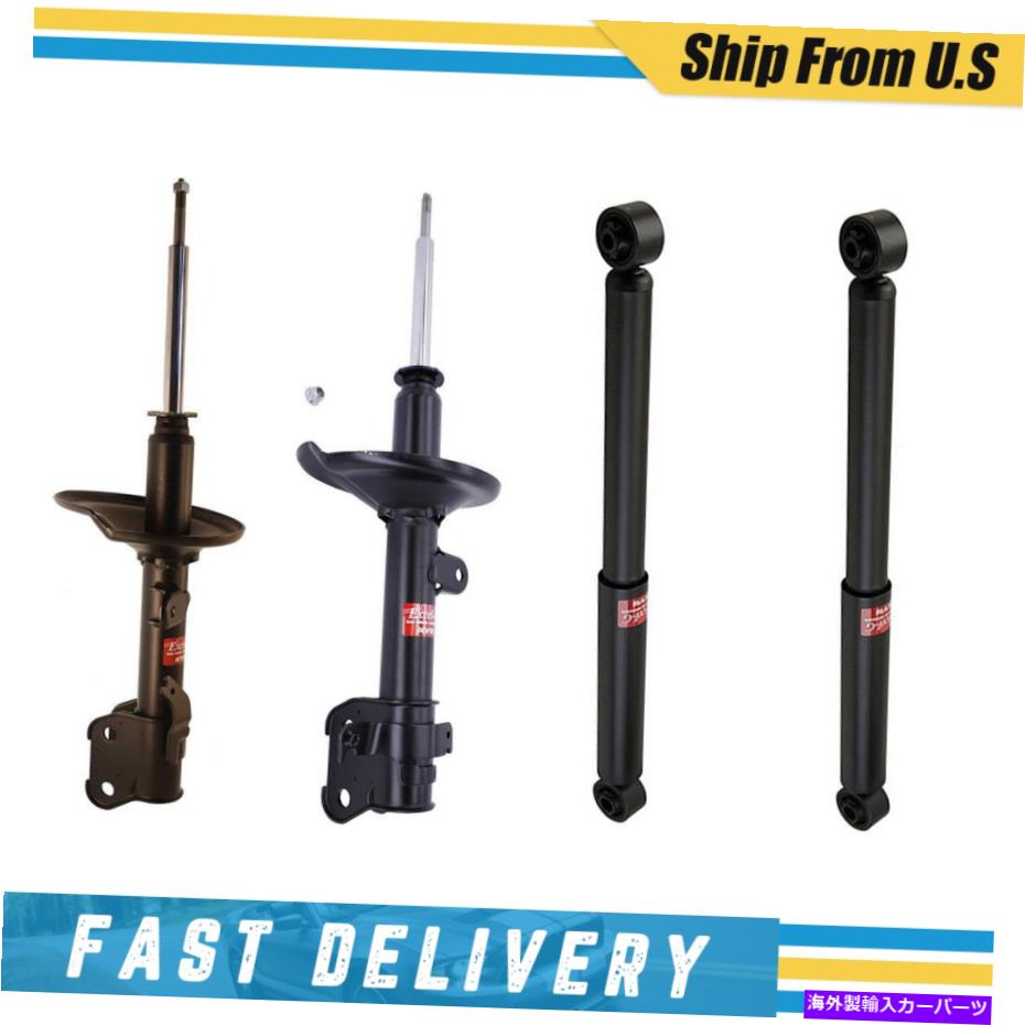 サスペンション KYBショックアブソーバーストラット4 PCSフロント+リアホンダパイロット2006 2007 2008_XJ KYB Shock Absorber Strut 4 pcs Front+Rear for HONDA PILOT 2006 2007 2008_XJ【並行輸入品】