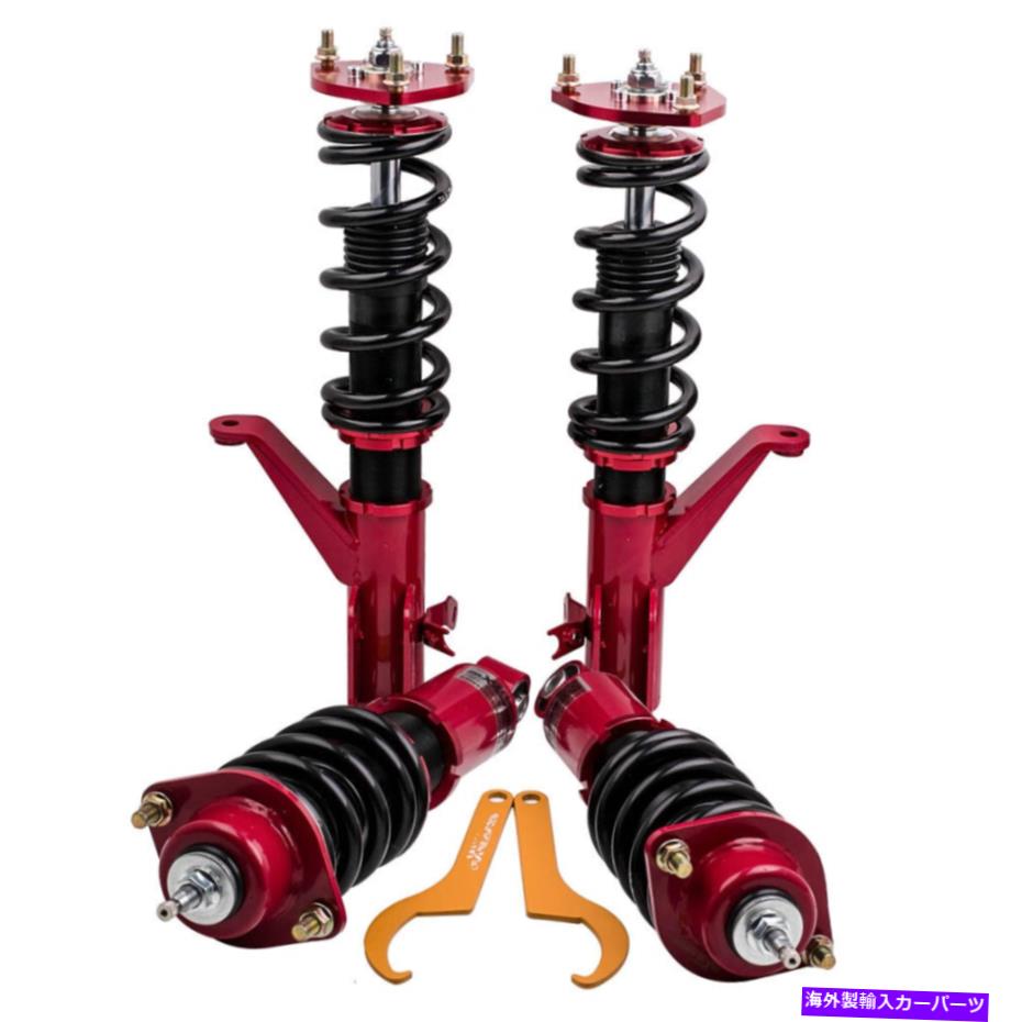 サスペンション ホンダシビック＆SI EM2 EP3 2001-2005用の24回のクリックフル調整可能なコイルオーバー 24 Clicks Full Adjustable Coilovers For HONDA CIVIC & Si EM2 EP3 2001-2005【並行輸入品】