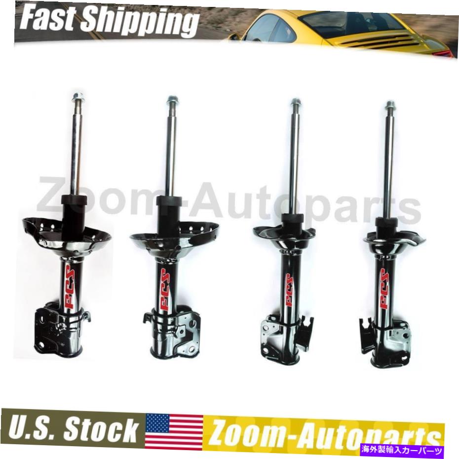 サスペンション フロントリアサスペンションストラットアセンブリセット4フィット2004-2007スバルインプレッサ Front Rear Suspension Strut Assembly Set of 4 Fits 2004-2007 Subaru Impreza【並行輸入品】