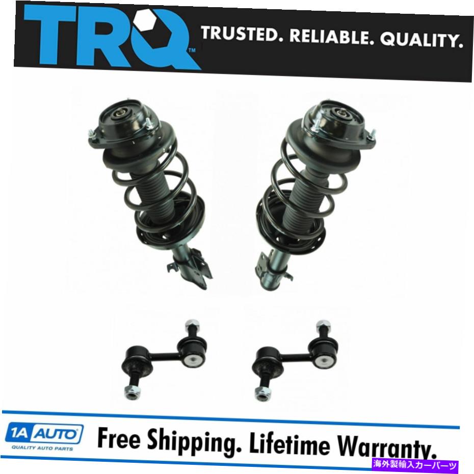 サスペンション TRQ 4PCフロント完全なストラットアセンブリとスウェイバーリンクキットスバルフォレスター TRQ 4pc Front Complete Strut Assembly & Sway Bar Link Kit for Subaru Forester【並行輸入品】