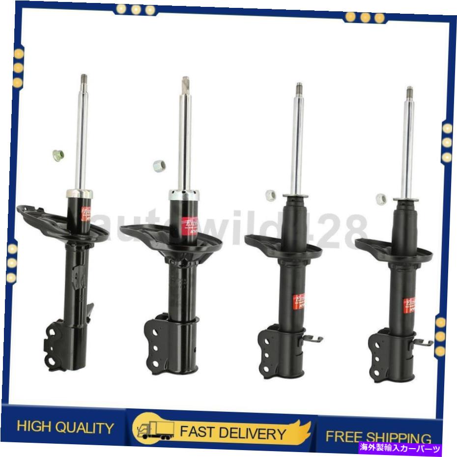 サスペンション 4PCS KYB Shocks＆Strutsサスペンションストラットストラットリアフロントマツダ626 1998-2002 4PCS KYB Shocks & Struts Suspension Strut Rear Front For Mazda 626 1998-2002【並行輸入品】