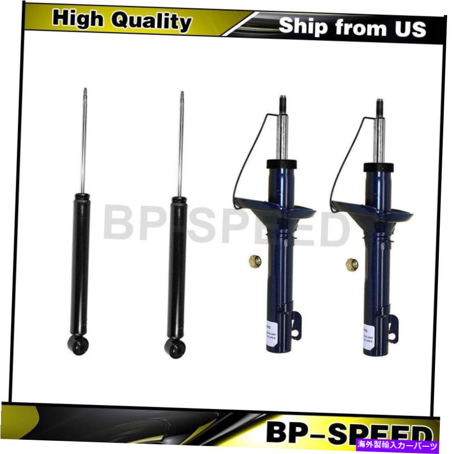 サスペンション フィットフォルクスワーゲン1998-2015 4 xモンローフロントリアショックアブソーバーサスペンションストラット Fits Volkswagen 1998-2015 4 X Monroe Front Rear Shock Absorber Suspension Strut【並行輸入品】
