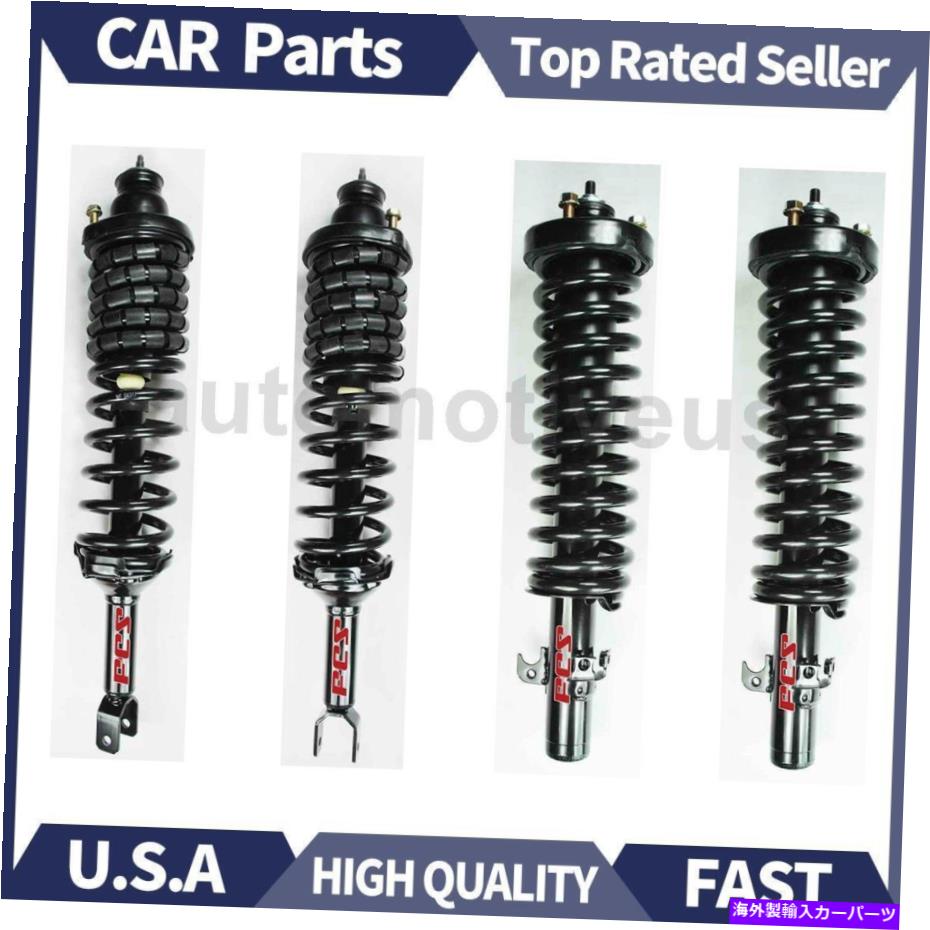 サスペンション コイルスプリング4xフォーカスオートパーツのホンダアコード1990-1993のフロントリアストラット Front Rear Strut with Coil Spring 4X Focus Auto Parts For Honda Accord 1990-1993【並行輸入品】