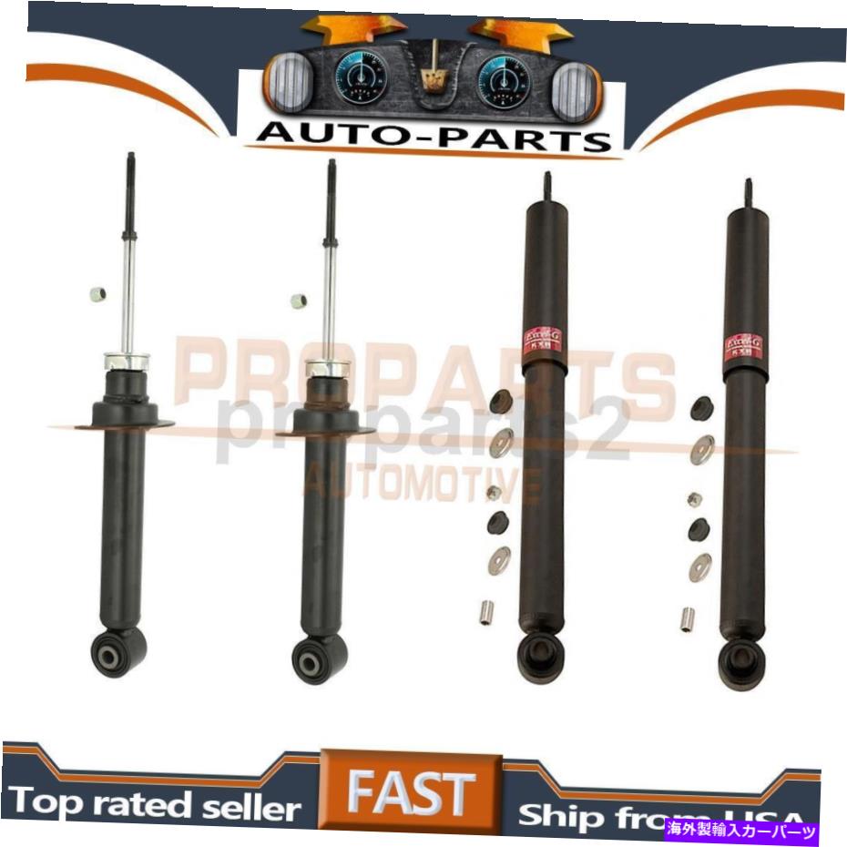 サスペンション フロントリア4 Xショックアブソーバー＆ストラットKYB 2001-2004 Mitsubishi Montero Front Rear 4 x Shock Absorber & Strut KYB for 2001-2004 Mitsubishi Montero【並行輸入品】