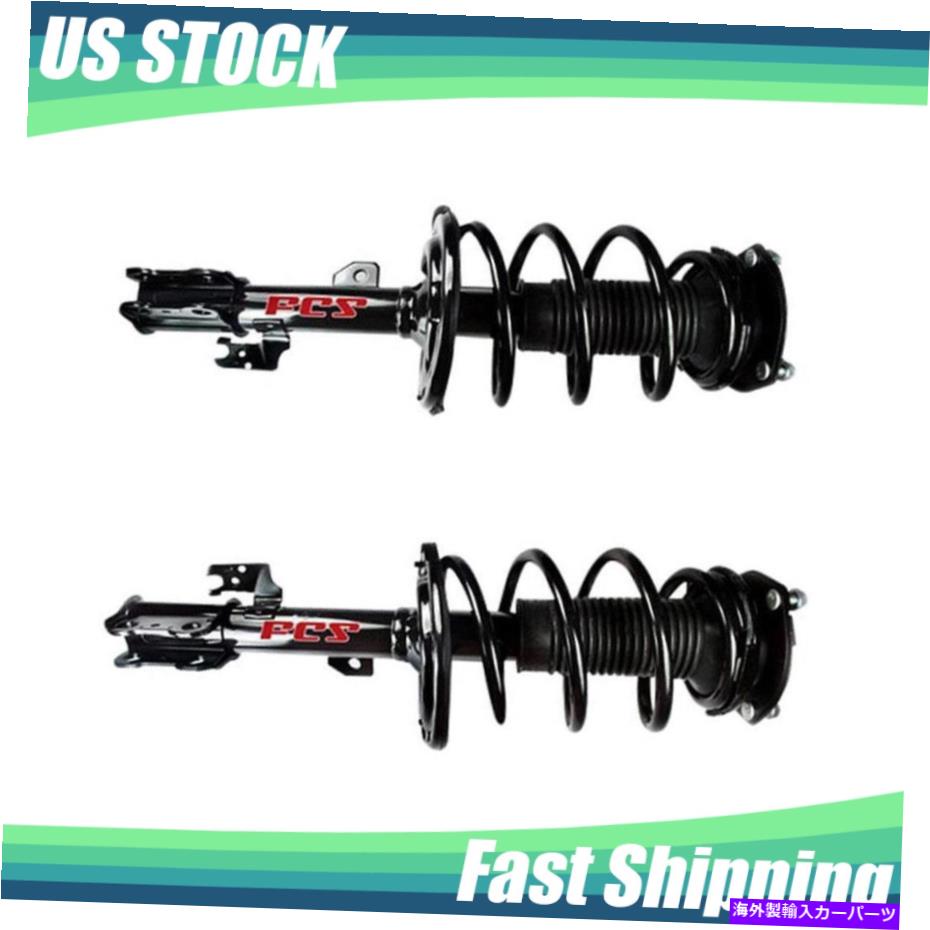 サスペンション 2007年08 09 2010 Toyota Sienna AWDフロントストラット＆スプリングペア8乗客ol For 2007 08 09 2010 TOYOTA SIENNA AWD Front Strut & Spring Pair 8 Passenger OL【並行輸入品】