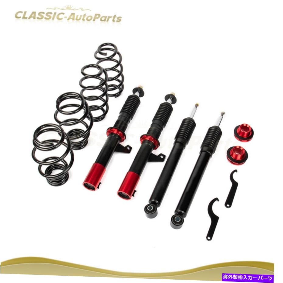 サスペンション コイルオーバーストラットショックサスペンションスプリングVWジェッタゴルフGTI R MK6 adj height Coilovers Struts Shocks Suspension Spring For VW Jetta Golf GTI R MK6 Adj Height【並行輸入品】｜Us Custom Parts Shop USDM 102,905円
