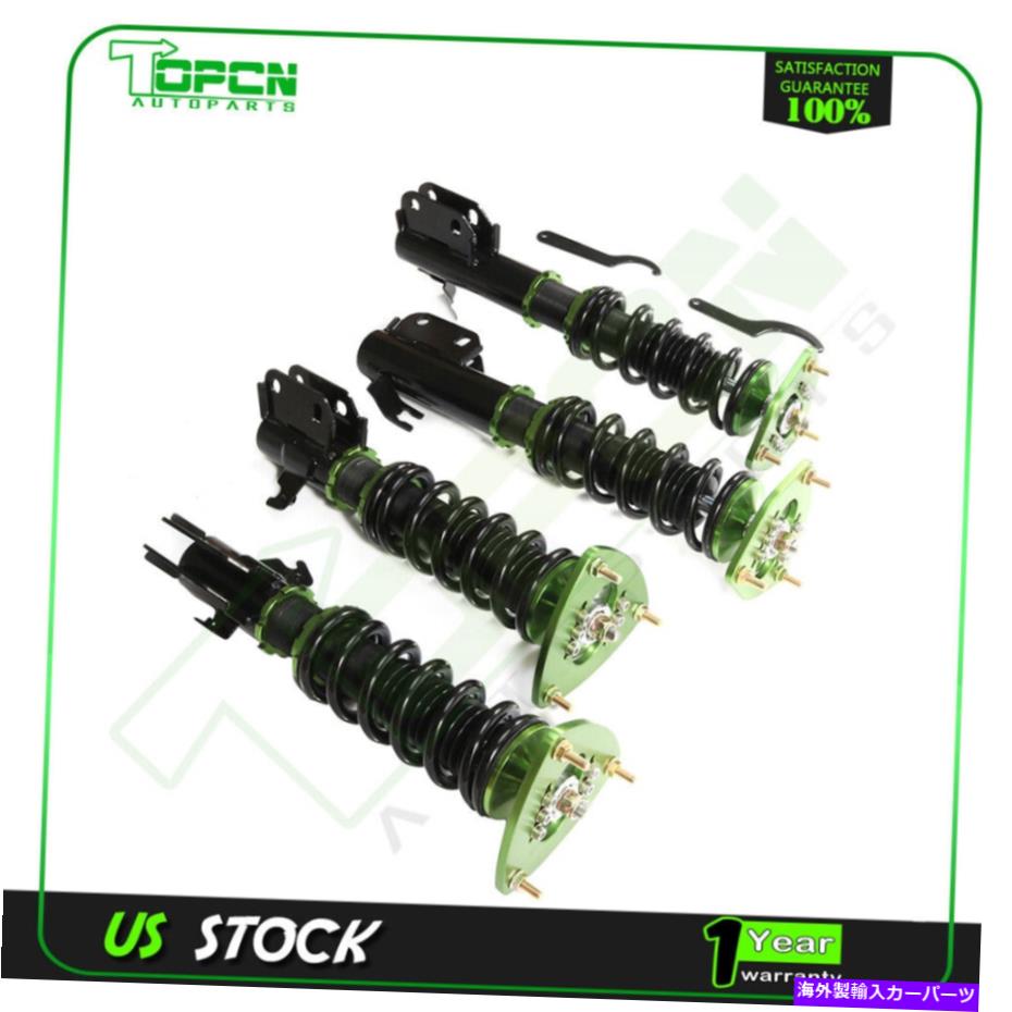 サスペンション 2002年から2007年のインプレッサWRX GDAのサスペンションアジャンソウ衝撃吸収剤 Coilovers Suspension Adj Height Shocks Absorbers For 2002-2007 Impreza WRX GDA【並行輸入品】