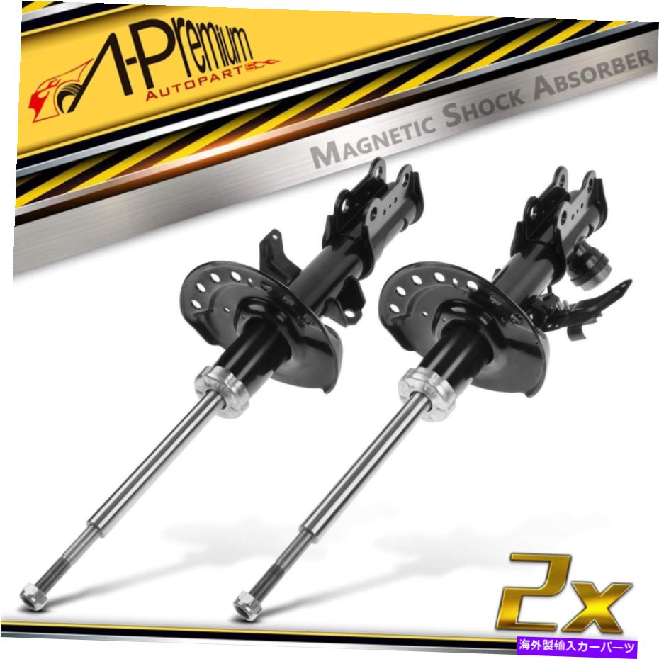 サスペンション 2x磁気エアサスペンションショックアブソーバーストラットストラットフロントキャデラックSRXサーブ9-4x 2x Magnetic Air Suspension Shock Absorber Strut Front for Cadillac SRX Saab 9-4X【並行輸入品】