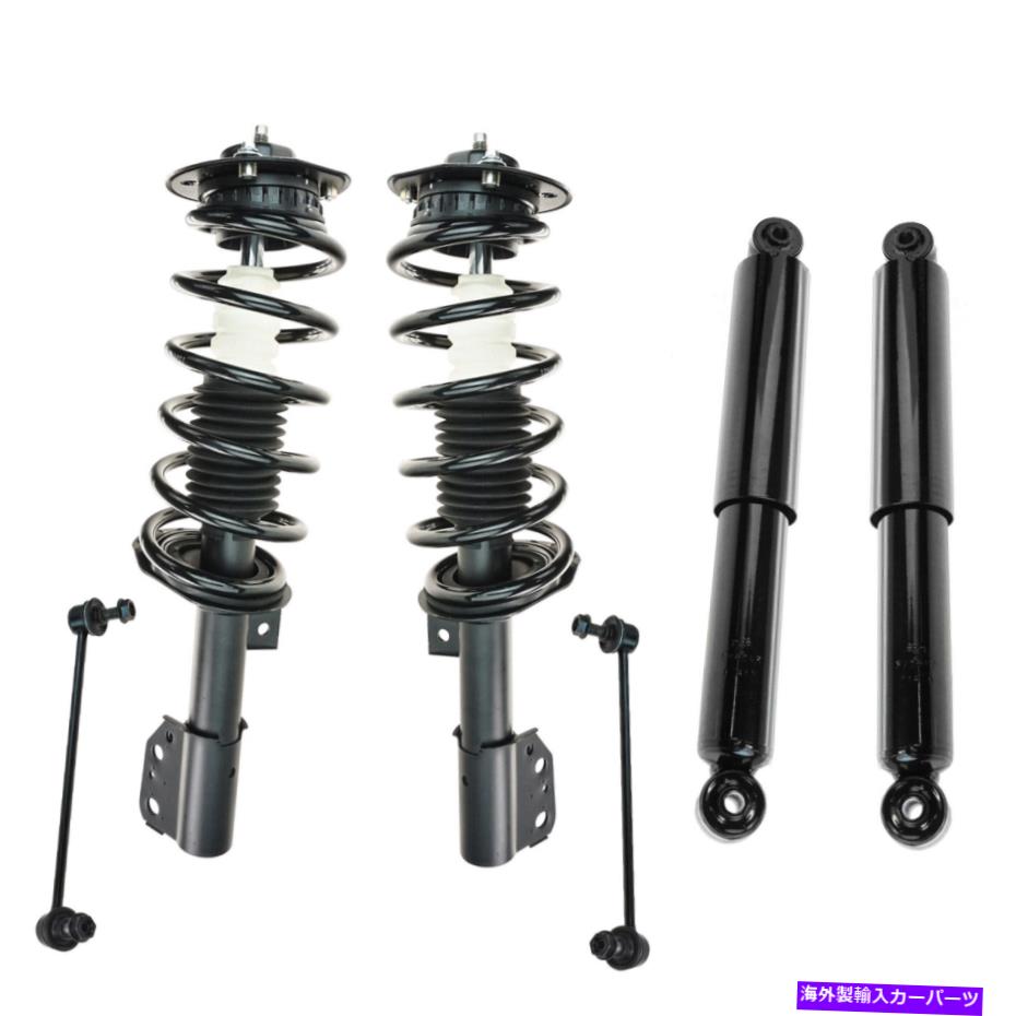 サスペンション TRQ 6PCサスペンションキットストラット＆スプリングアセンブリショックアブソーバースウェイバーリンク TRQ 6pc Suspension Kit Strut & Spring Assemblies Shock Absorbers Sway Bar Links【並行輸入品】