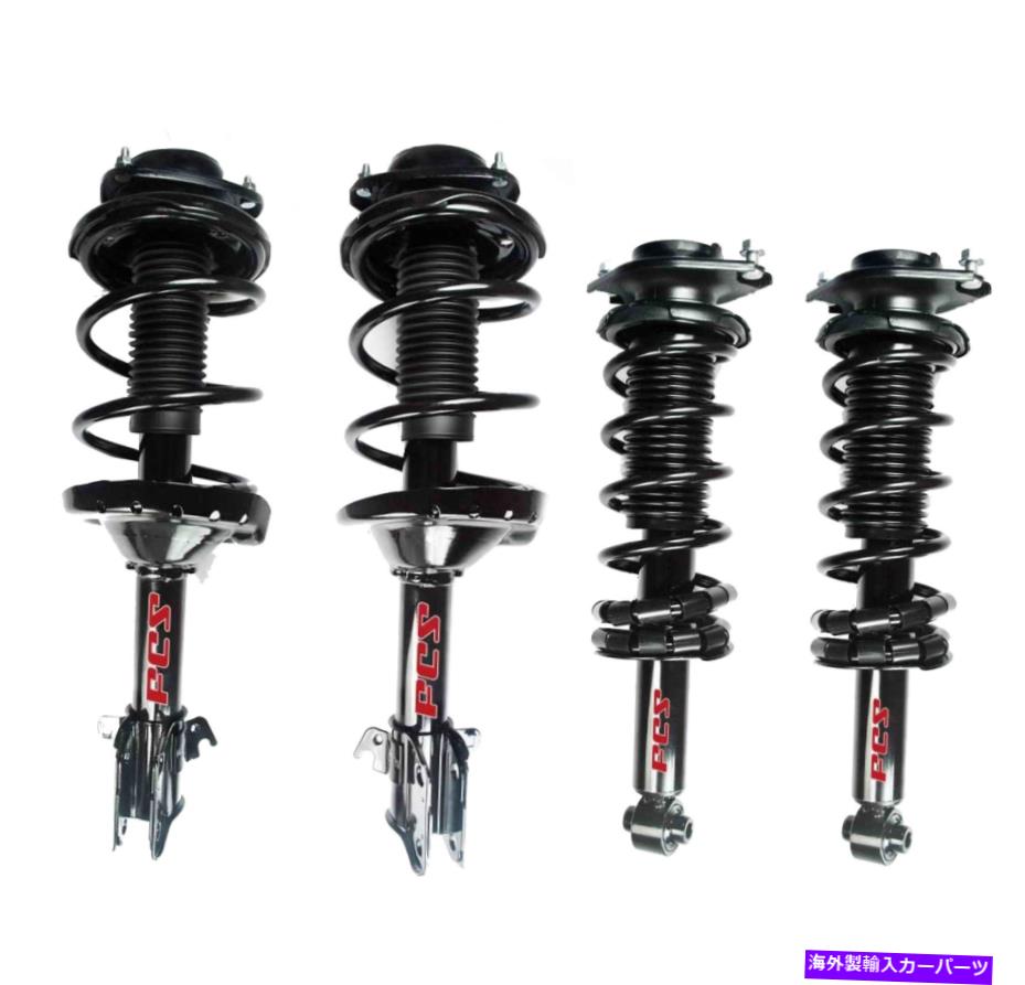 サスペンション FCSフロントおよびリアストラットとフロントコイルスプリングスキットスバルアウトバックH4 H6 AWD FCS Front and Rear Struts & Front Coil Springs Kit For Subaru Outback H4 H6 AWD【並行輸入品】