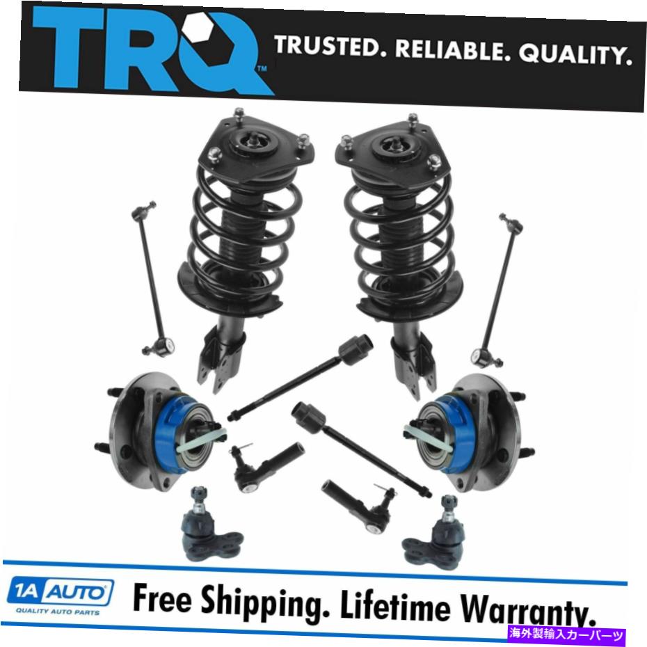 サスペンション TRQ 12 PCステアリング＆サスペンションキットホイールベアリングストラットアセンブリタイロッド TRQ 12 pc Steering & Suspension Kit Wheel Bearings Strut Assemblies Tie Rods【並行輸入品】