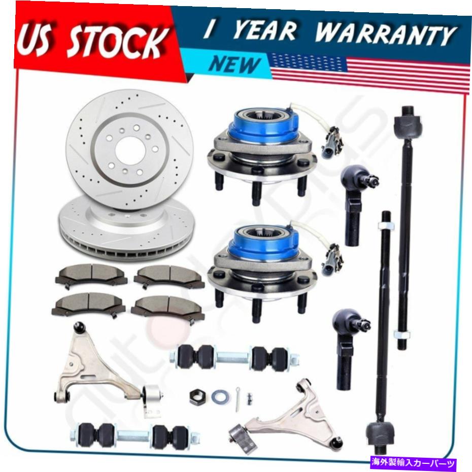 サスペンション 2006-2011に適しています Fit For 2006-2011 Buick Lucerne Front Tie Rod End Sway Bar Wheel Hub Bearing【並行輸入品】