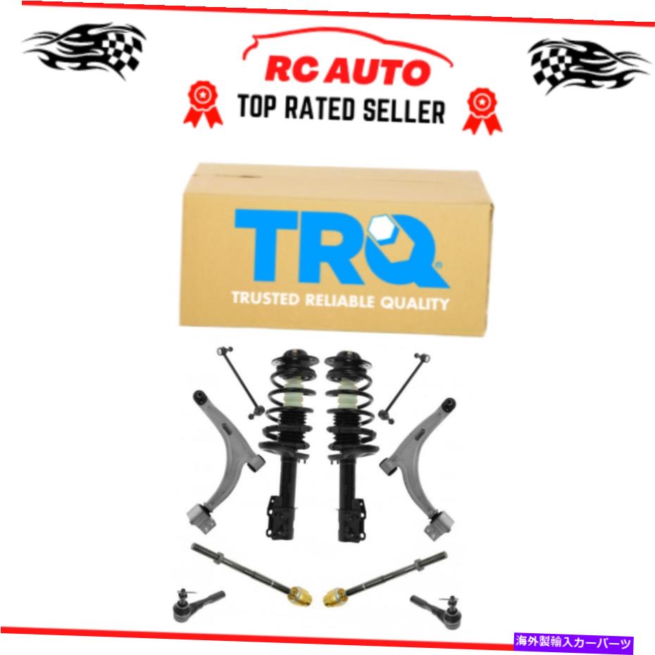 サスペンション TRQフロントストラットスプリングスローコントロールアームタイロッドエンドスウェイバーリンク10PCキット TRQ Front Struts Springs Lower Control Arms Tie Rod Ends Sway Bar Links 10pc Kit【並行輸入品】|Us Custom Parts Shop USDM