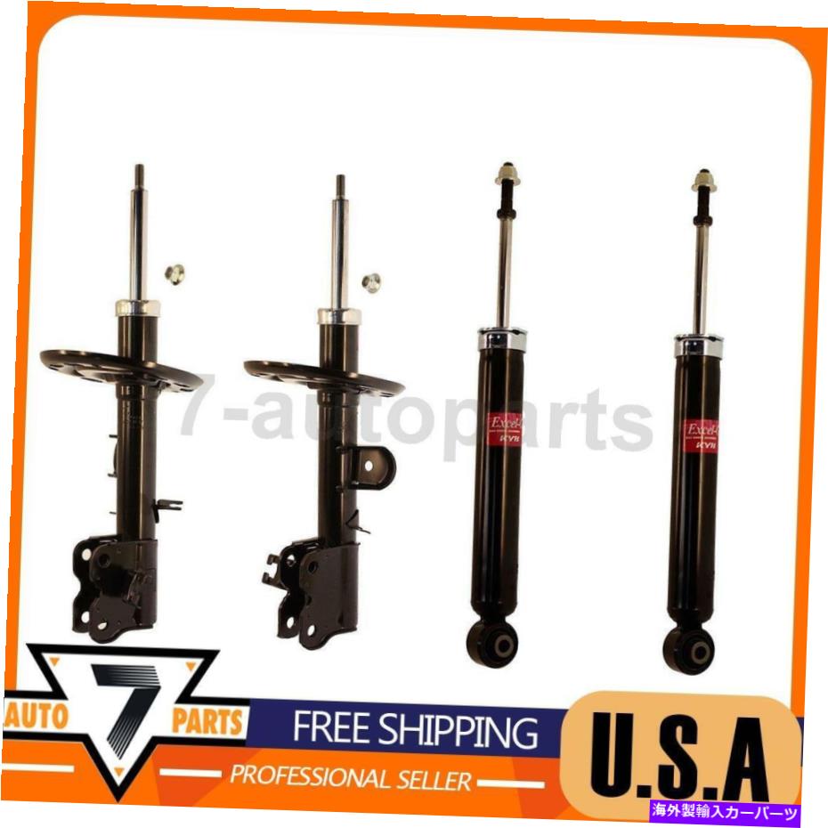 サスペンション KYBフロントリアショックアブソーバーストラット4xフィット2013 2013-2019日産パスファインダー KYB Front Rear Shock Absorber Struts 4x fits 2013 2013-2019 Nissan Pathfinder【並行輸入品】