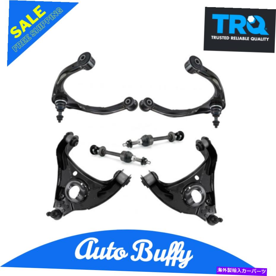 サスペンション TRQ 6ピースRAM 1500 RWD 2WDのボールジョイントリンク付き上部コントロールアーム TRQ 6 Piece Upper Lower Control Arms w/ Ball Joints Links for Ram 1500 RWD 2WD【並行輸入品】
