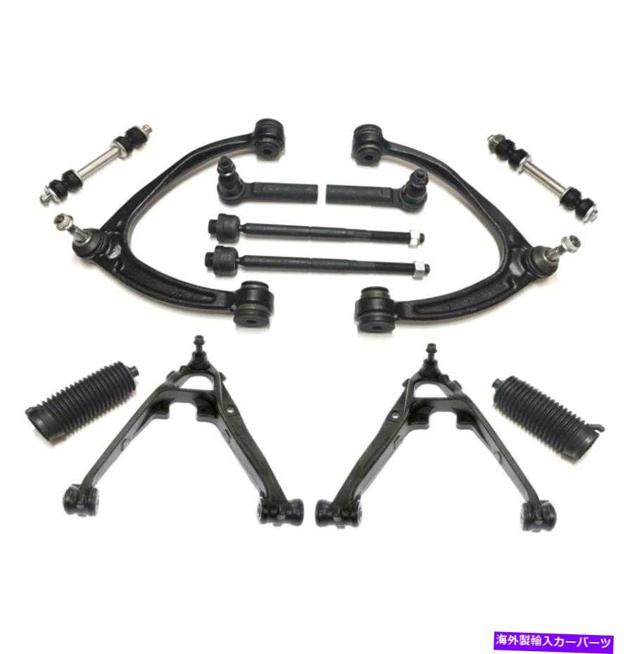 サスペンション 12 PCシボレーシルバラードGMCシエラ1500用の上部コントロールアームティアドキット 12 Pc Upper Lower Control Arm Tierod Kit for Chevrolet Silverado GMC Sierra 1500【並行輸入品】