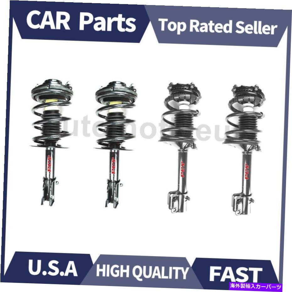 サスペンション リアフロントストラットとコイルスプリングアセンブリ。 4 x Dodge 1995-1999のフォーカスオートパーツ Rear Front Strut and Coil Spring Assy. 4 X Focus Auto Parts For Dodge 1995-1999【並行輸入品】