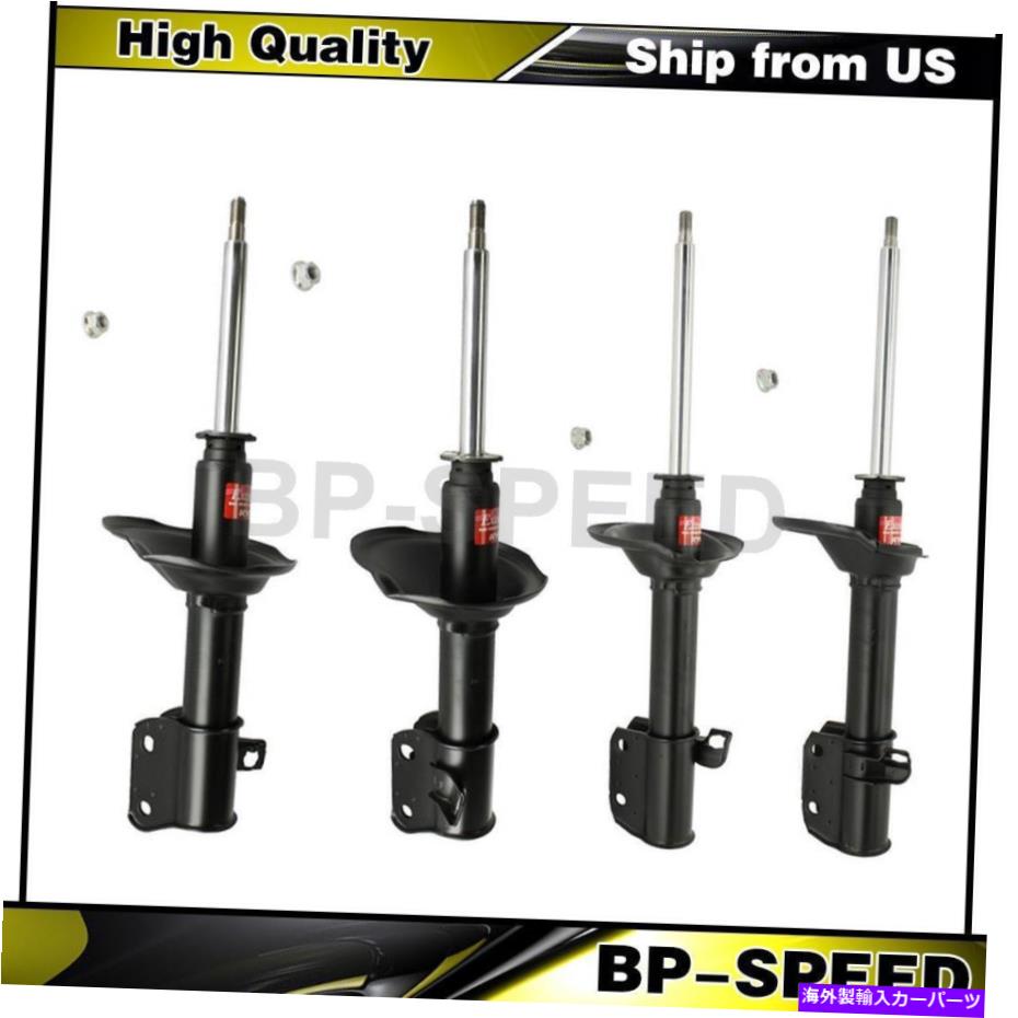 サスペンション Subaru Legacy 1995-1999 4 x Kyb Shocks＆Strutsフロントリアサスペンションストラット Fits Subaru Legacy 1995-1999 4 X KYB Shocks & Struts Front Rear Suspension Strut【並行輸入品】