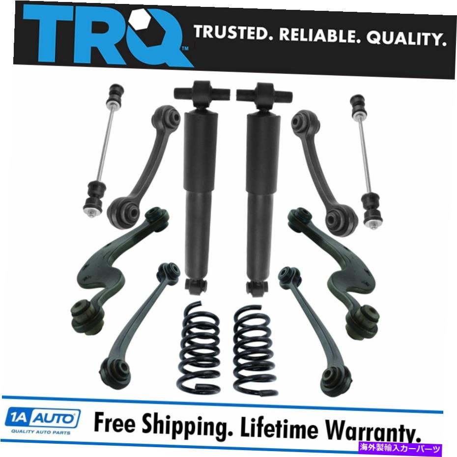 サスペンション 12ピースサスペンションキットリアコントロールアームコイルスプリングエンドリンクショックアブソーバー 12 Piece Suspension Kit Rear Control Arms Coil Springs End Links Shock Absorbers【並行輸入品】