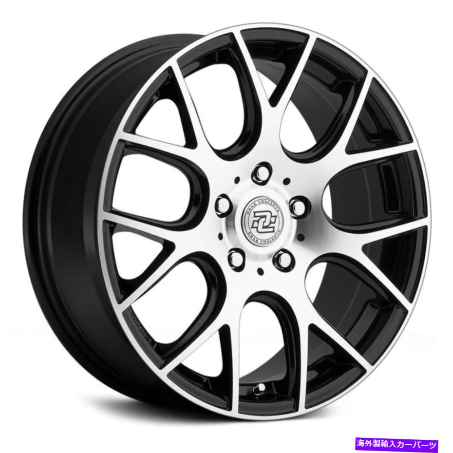ホイール　4本セット ドラッグコンセプトR-15ホイール17x7.5（40、5x120.65、73.1）4のブラックリムセット Drag Concepts R-15 Wheels 17x7.5 (40, 5x120.65, 73.1) Black Rims Set of 4画像
