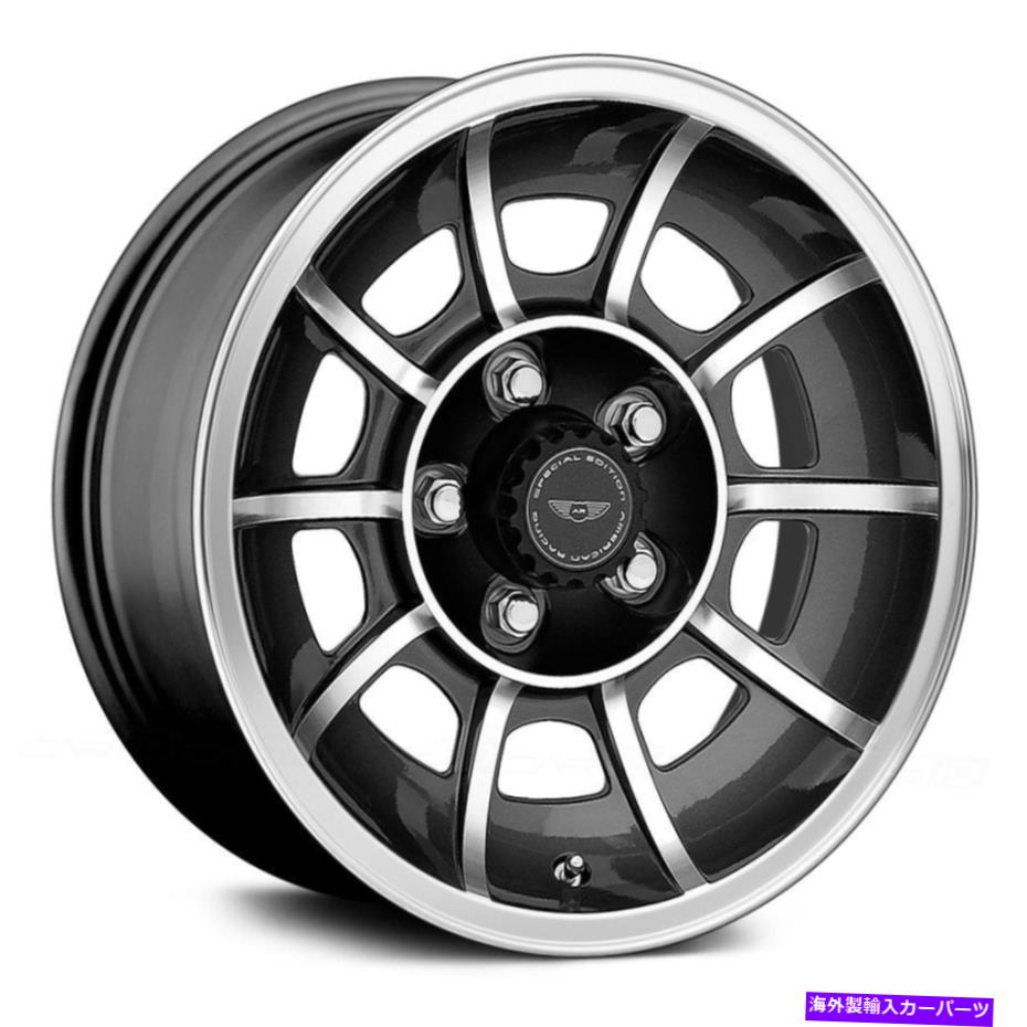 ホイール 4本セット American Racing VN47 Vector 1PCホイール15x7(0、5x114.3、86)4のブラックリムセット American Racing VN47 VECTOR 1PC Wheels 15x7 (0, 5x114.3, 86) Black Rims Set of 4【並行輸入品】