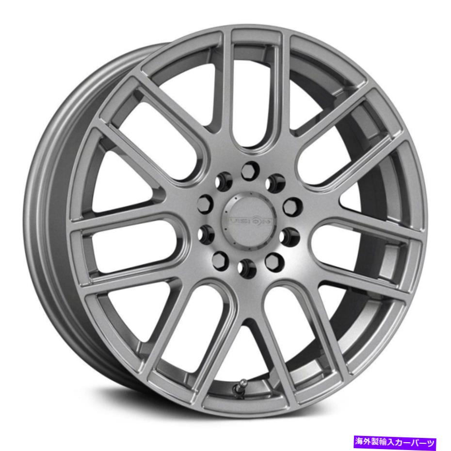 ホイール 4本セット ビジョン426クロスホイール16x7(38、5x114.3、73.1)4のシルバーリムセット Vision 426 CROSS Wheels 16x7 (38, 5x114.3, 73.1) Silver Rims Set of 4【並行輸入品】|Us Custom Parts Shop USDM