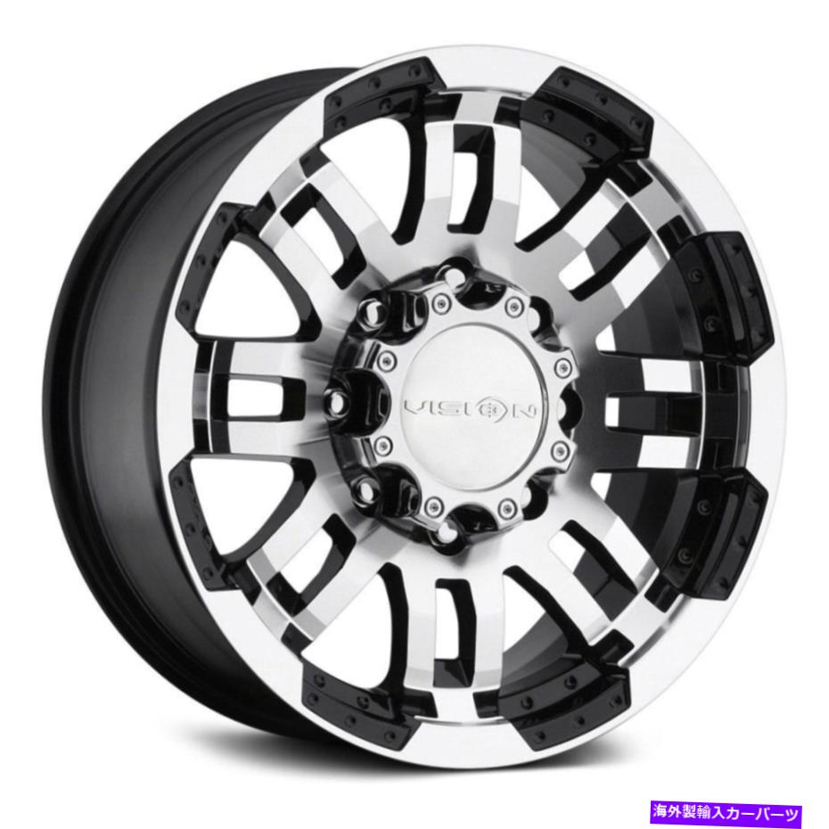 ホイール　４本セット ビジョン375ウォリアートレーラーホイール15x6（0、5x114.3、83）4のブラックリムセット Vision 375 WARRIOR TRAILER Wheels 15x6 (0, 5x114.3, 83) Black Rims Set of 4【並行輸入品】