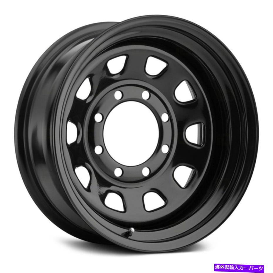 ホイール 4本セット ビジョン84 Dウィンドウホイール15x8(-19、5x114.3、83)4のブラックリムセット Vision 84 D-WINDOW Wheels 15x8 (-19, 5x114.3, 83) Black Rims Set of 4【並行輸入品】