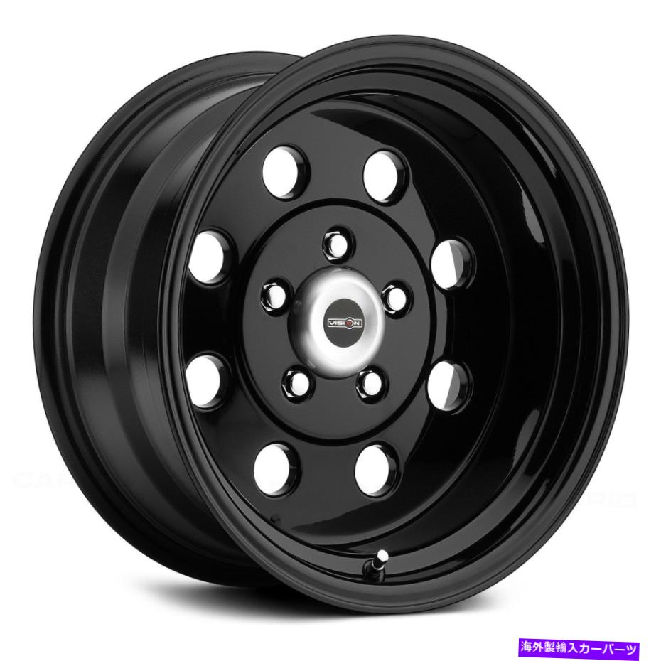 ホイール 4本セット ビジョン531スポーツライトホイール15x4(-19、5x120.65、83.1)4のブラックリムセット Vision 531 SPORT LITE Wheels 15x4 (-19, 5x120.65, 83.1) Black Rims Set of 4【並行輸入品】|Us Custom Parts Shop USDM