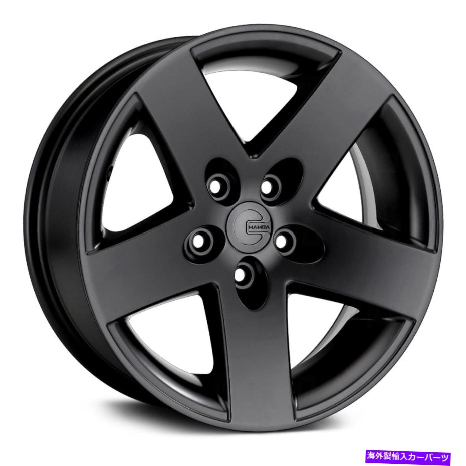 ホイール　４本セット MAMBA MR1Xホイール15x8（0、5x114.3、71.5）4のブラックリムセット Mamba MR1X Wheels 15x8 (0, 5x114.3, 71.5) Black Rims Set of 4【並行輸入品】