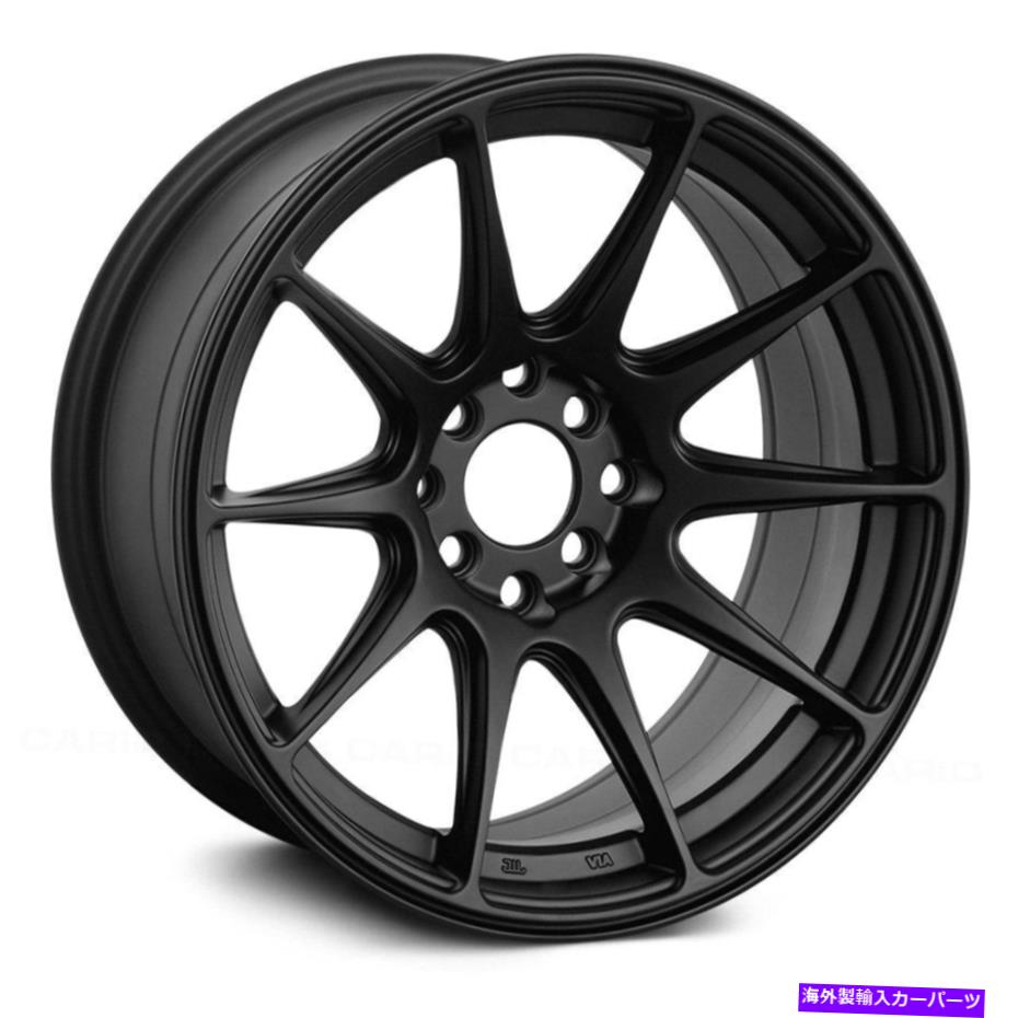 ホイール　４本セット XXR 527ホイール15x8（20、4x114.3、73.1）4のブラックリムセット XXR 527 Wheels 15x8 (20, 4x114.3, 73.1) Black Rims Set of 4【並行輸入品】