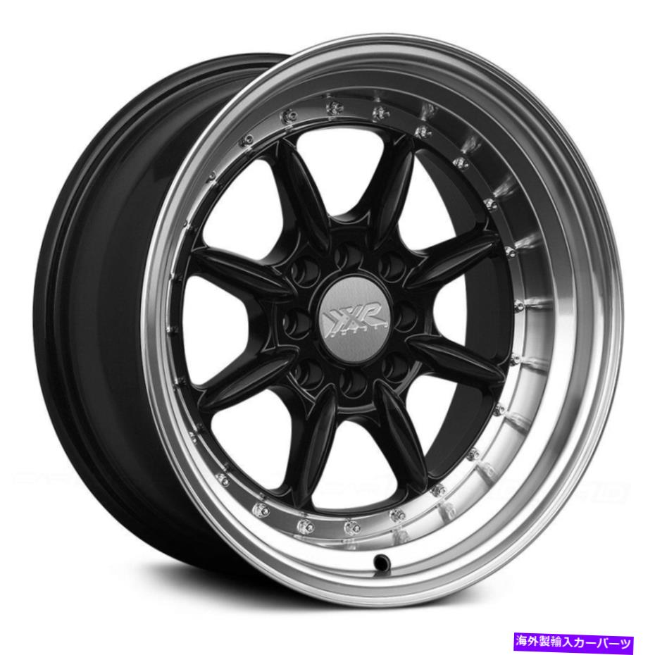 ホイール　４本セット xxr 2.5ホイール15x8（20、4x114.3、73.1）4のブラックリムセット XXR 2.5 Wheels 15x8 (20, 4x114.3, 73.1) Black Rims Set of 4【並行輸入品】