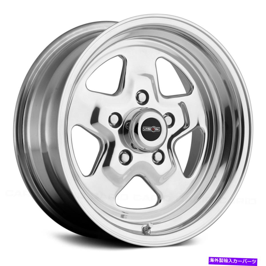 ホイール 4本セット ビジョン521ニトロホイール15x4(-19、5x120.65、83.1)シルバーリムセット4 Vision 521 NITRO Wheels 15x4 (-19, 5x120.65, 83.1) Silver Rims Set of 4【並行輸入品】|Us Custom Parts Shop USDM