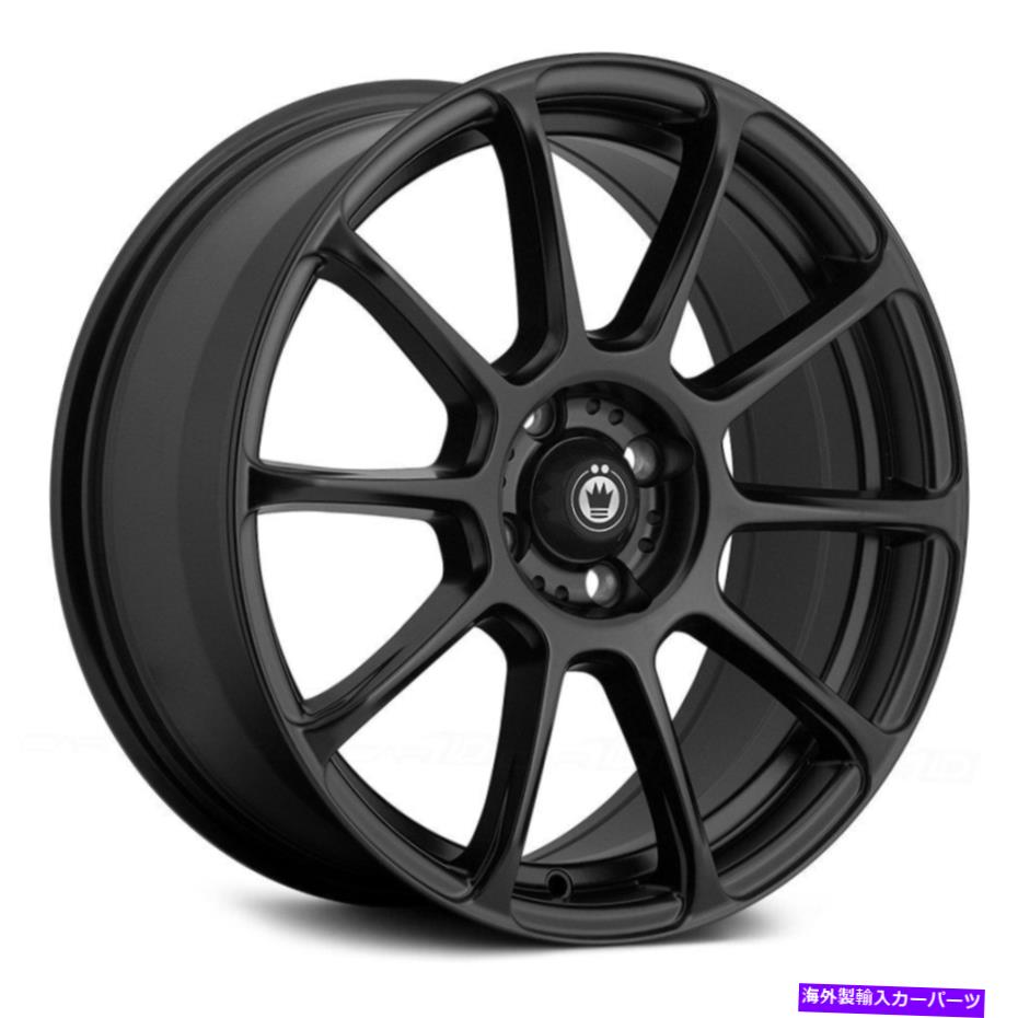 ホイール 4本セット Konig Runliteホイール16x7.5(45、4x100、73.1)4のブラックリムセット Konig RUNLITE Wheels 16x7.5 (45, 4x100, 73.1) Black Rims Set of 4【並行輸入品】|Us Custom Parts Shop USDM