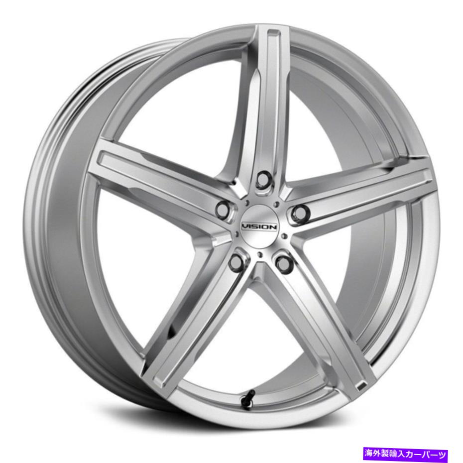 ホイール 4本セット ビジョン469ブーストホイール17x7(38、5x114.3、73.1)4のシルバーリムセット Vision 469 BOOST Wheels 17x7 (38, 5x114.3, 73.1) Silver Rims Set of 4【並行輸入品】|Us Custom Parts Shop USDM