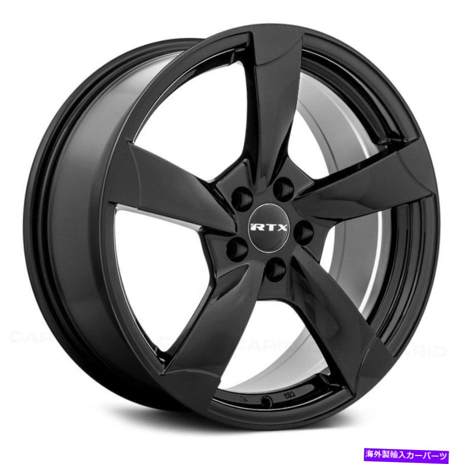 ホイール　４本セット RTX RS2ホイール16x7（45、5x112、57.1）4のブラックリムセット RTX RS2 Wheels 16x7 (45, 5x112, 57.1) Black Rims Set of 4【並行輸入品】｜Us Custom Parts Shop USDM