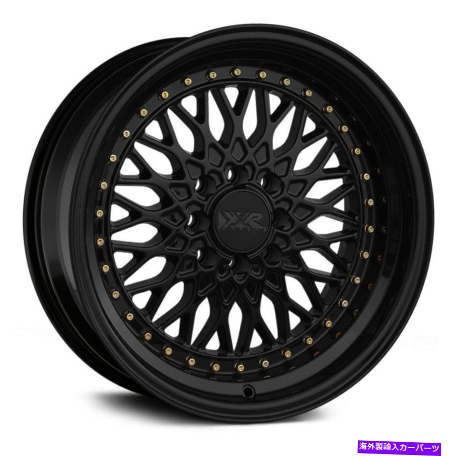 ホイール　４本セット XXR 536ホイール15x8（20、4x114.3、73.1）4のブラックリムセット XXR 536 Wheels 15x8 (20, 4x114.3, 73.1) Black Rims Set of 4【並行輸入品】