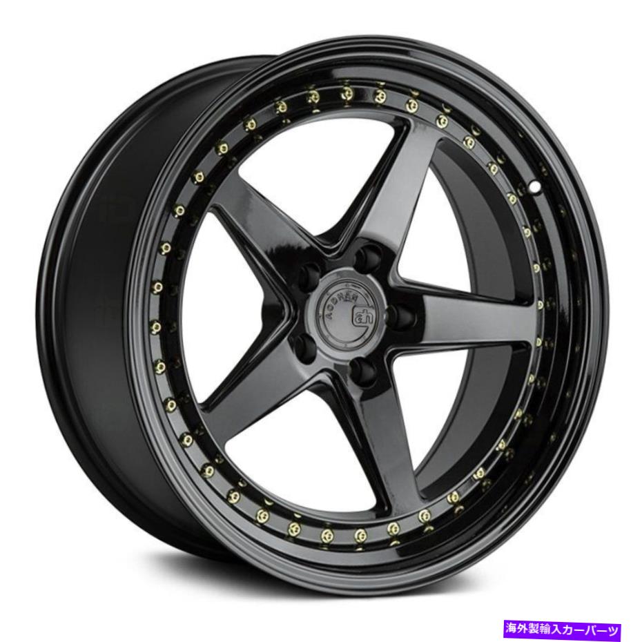 ホイール 4本セット aodhan ds05ホイール18x8.5(35、5x100、73.1)4のブラックリムセット Aodhan DS05 Wheels 18x8.5 (35, 5x100, 73.1) Black Rims Set of 4【並行輸入品】|Us Custom Parts Shop USDM