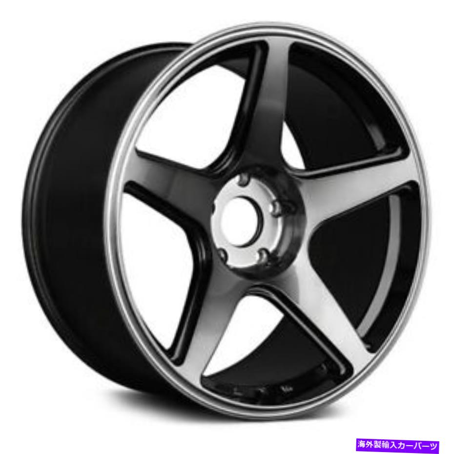 ホイール　４本セット xxr 575ホイール18x9.5（35、5x100、73.1）4のブラックリムセット XXR 575 Wheels 18x9.5 (35, 5x100, 73.1) Black Rims Set of 4【並行輸入品】