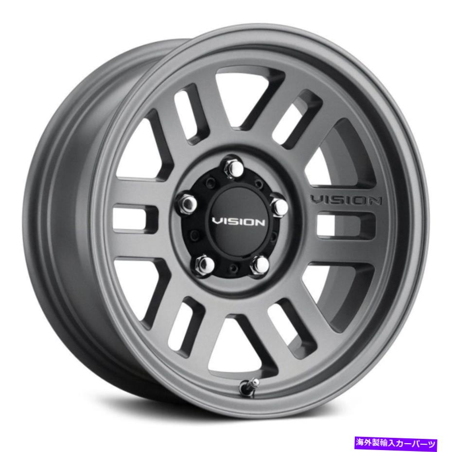 ホイール　４本セット Vision 355 Manx 2オーバーランドホイール17x9（12、8x170、125.2）4の灰色のリムセット Vision 355 MANX 2 OVERLAND Wheels 17x9 (12, 8x170, 125.2) Gray Rims Set of 4【並行輸入品】｜Us Custom Parts Shop USDM