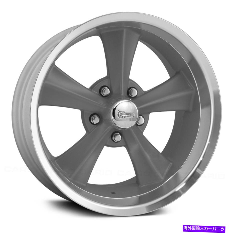 ホイール　４本セット ロケットレーシングブースターホイール17x7（6、5x114.3、78.1）4の灰色のリムセット Rocket Racing Booster Wheels 17x7 (6, 5x114.3, 78.1) Gray Rims Set of 4【並行輸入品】