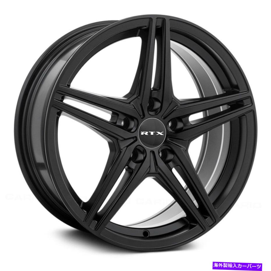 ホイール　４本セット RTX BERNホイール18x8（42、5x112、66.6）4のブラックリムセット RTX BERN Wheels 18x8 (42, 5x112, 66.6) Black Rims Set of 4【並行輸入品】｜Us Custom Parts Shop USDM