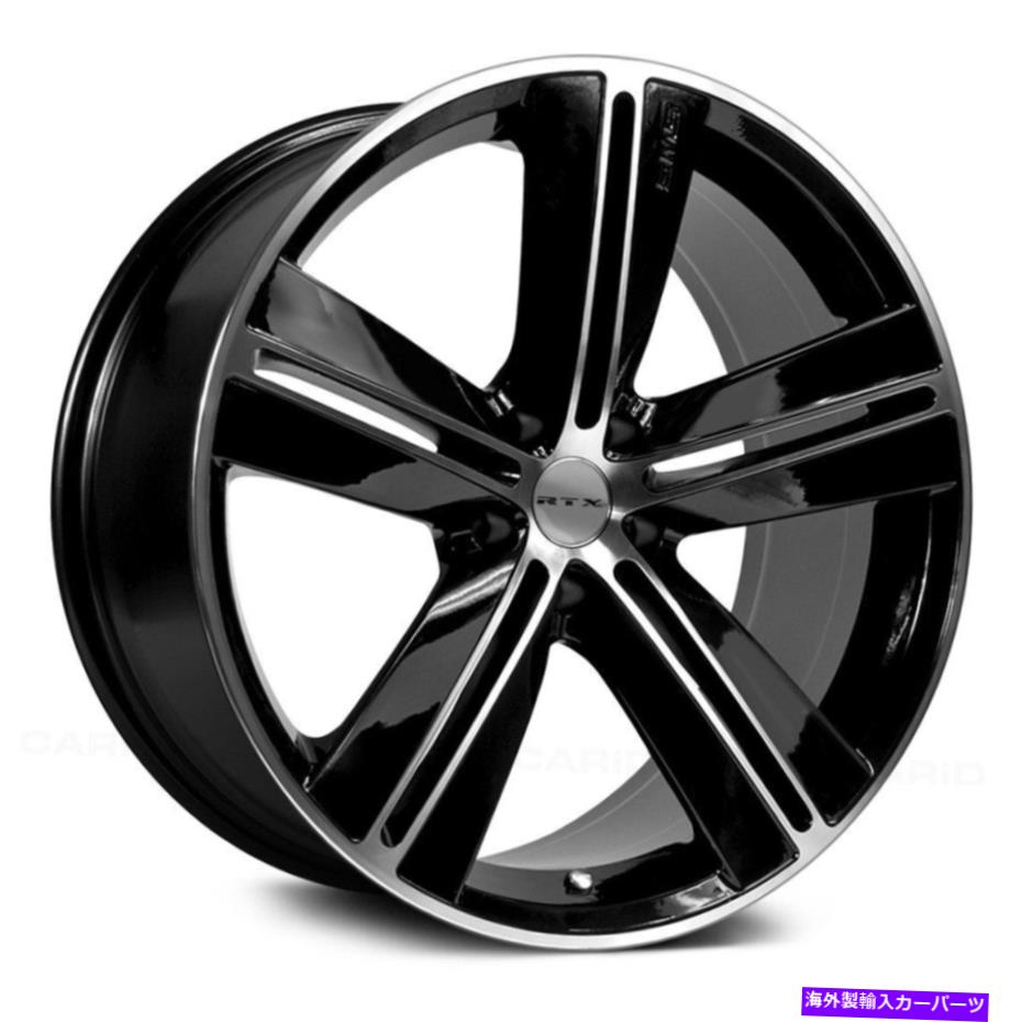 ホイール　４本セット RTX SMSホイール18x7.5（20、5x114.3、71.5）4のブラックリムセット RTX SMS Wheels 18x7.5 (20, 5x114.3, 71.5) Black Rims Set of 4【並行輸入品】｜Us Custom Parts Shop USDM