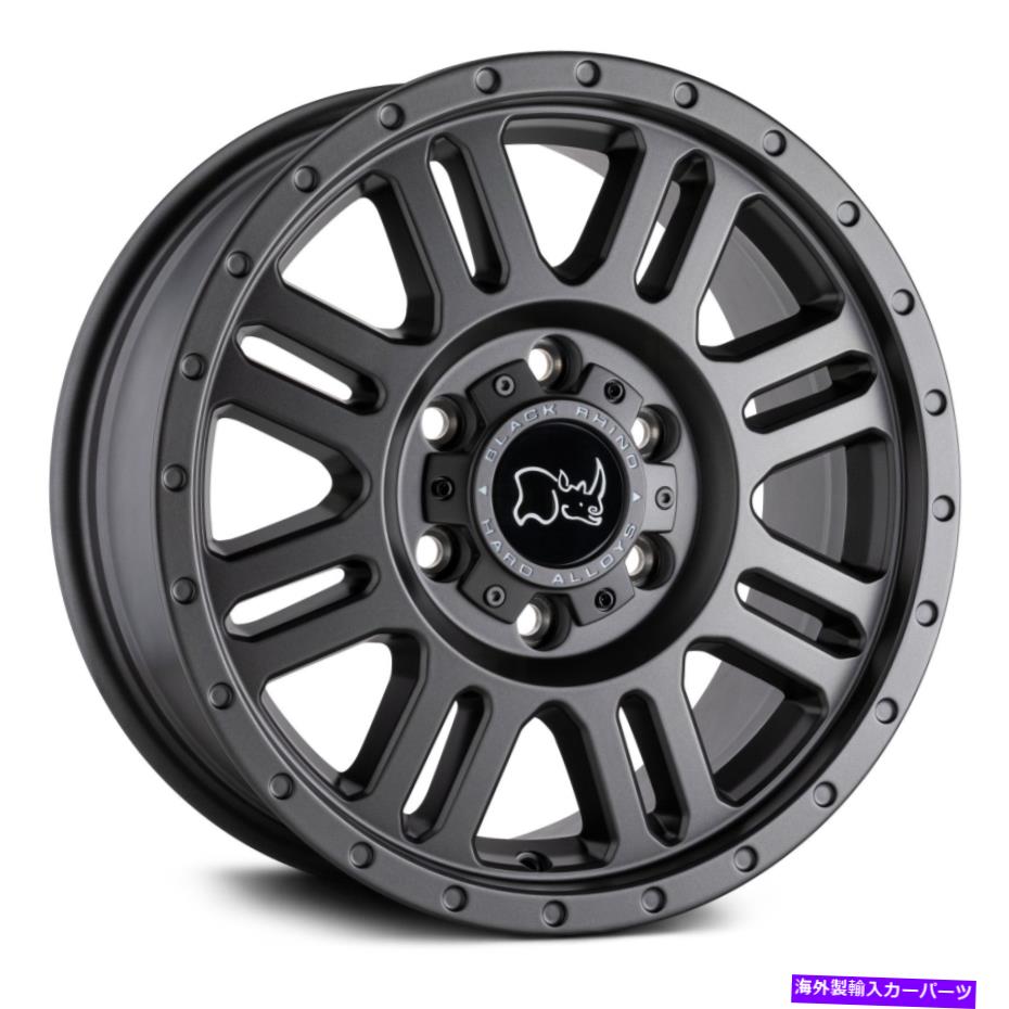 ホイール　４本セット ブラックサイイエローストーンホイール16x8（45、6x130、84.1）ガンメタルリムセット4 Black Rhino YELLOWSTONE Wheels 16x8 (45, 6x130, 84.1) Gunmetal Rims Set of 4【並行輸入品】｜Us Custom Parts Shop USDM