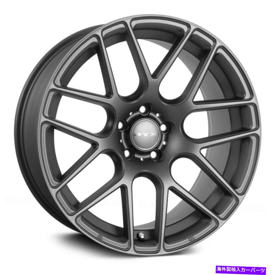ホイール　４本セット RTX ENVYホイール18x8（38、5x114.3、73.1）4のガンメタルリムセット RTX ENVY Wheels 18x8 (38, 5x114.3, 73.1) Gunmetal Rims Set of 4【並行輸入品】