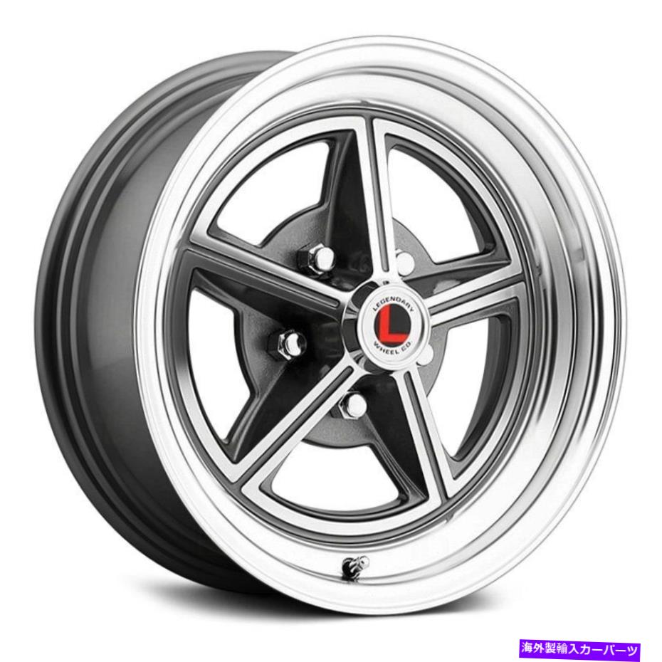 ホイール 4本セット 伝説のマグスターIIホイール15x7(7、5x114.3、72.3)4のチャコールリムセット Legendary MAGSTAR II Wheels 15x7 (7, 5x114.3, 72.3) Charcoal Rims Set of 4【並行輸入品】|Us Custom Parts Shop USDM
